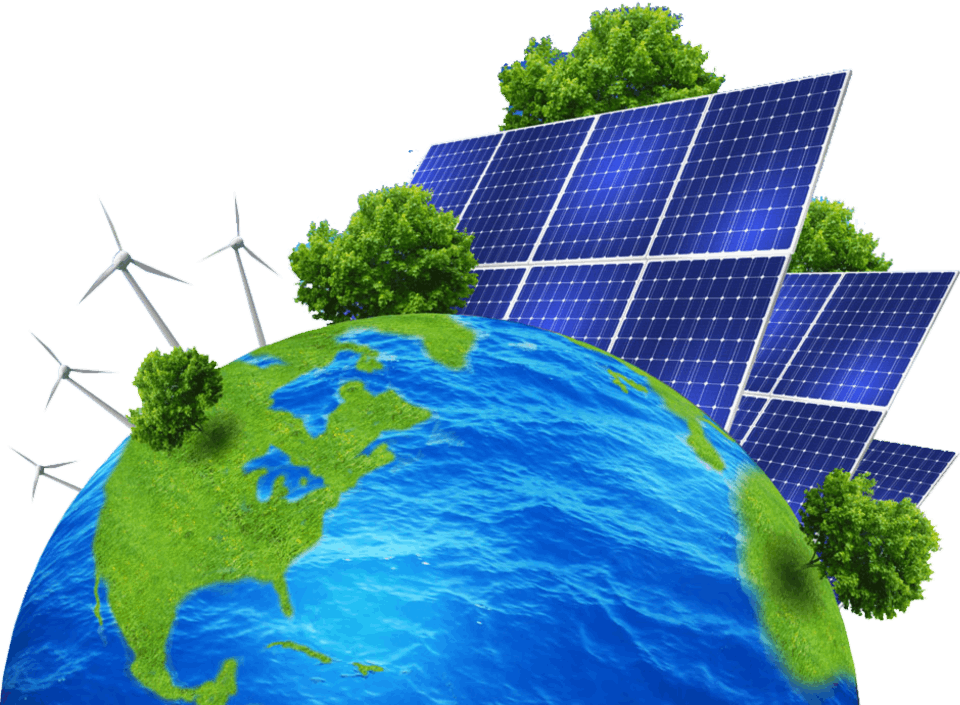 Énergie renouvelable et planète verte